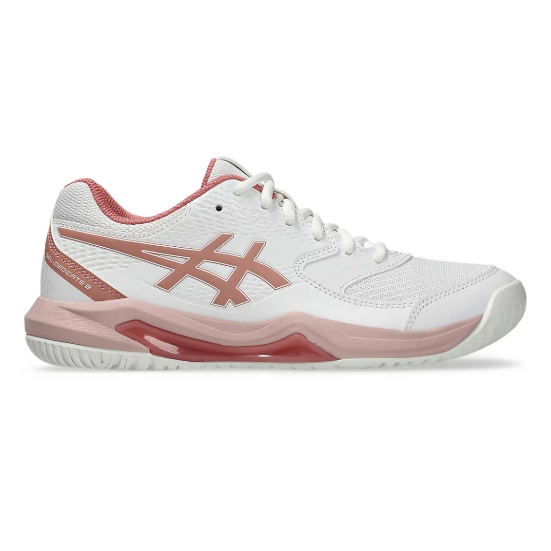Asics รองเท้าเทนนิสผู้หญิง Gel-Dedicate 8 | White / Rose Rouge ( 1042A237-106 )