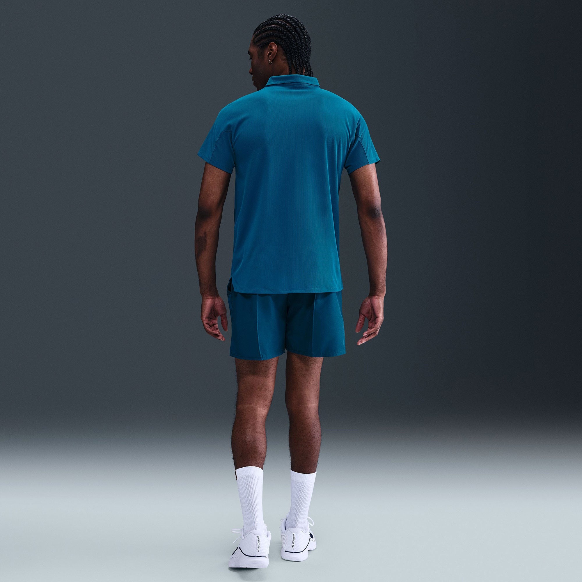 Nike กางเกงเทนนิสผู้ชาย Men's Court Slam Dri-FIT 6in Tennis Shorts | Blue Force ( HM6740-415 ) - Image 6
