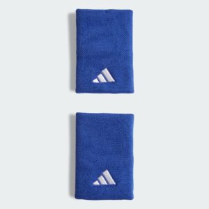 Adidas ปลอกรัดข้อมือเทนนิสแบบยาว Tennis Wristband Large | Lucid Blue/Lucid Blue/White ( IY0766 )