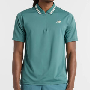 New Balance เสื้อเทนนิสผู้ชาย Men's Tournament Tennis Polo | New Spruce ( MT41402NUS )