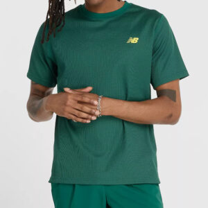New Balance เสื้อเทนนิสผู้ชาย Men's Waffle Tournament Tennis Top | Marsh Green ( MT43433MHN )