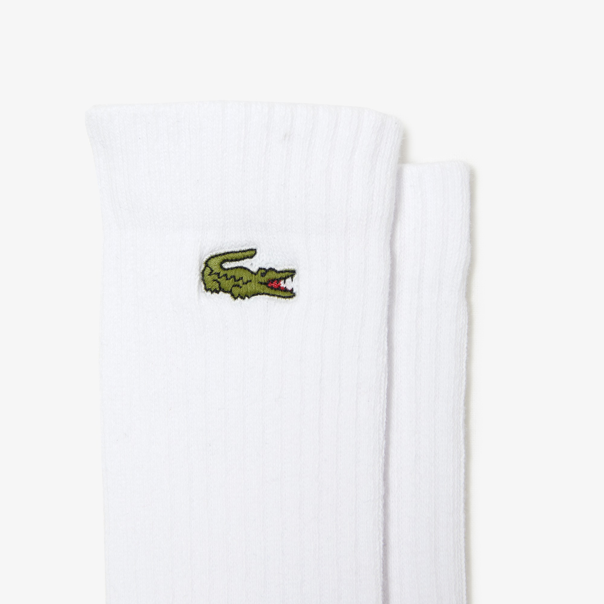 Lacoste ถุงเท้าเทนนิส 3-Pack Sport Socks | White ( RA4182-10-Z92 ) - Image 2