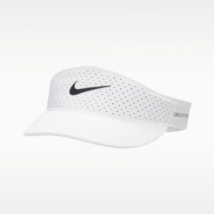 Nike หมวกเทนนิส Dri-FIT ADV Ace Tennis Visor | White/Anthracite/Black ( FB6443-100 )