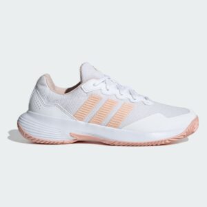 Adidas รองเท้าเทนนิสผู้หญิง Gamecourt 2.0 | Cloud White / Blush Pink / Cloud White ( KI0785 )