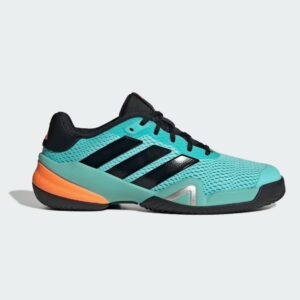Adidas รองเท้าเทนนิสเด็ก Barricade Kids | Flash Aqua / Core Black / Lucid Orange ( JR4447 )