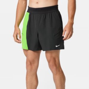 Nike กางเกงเทนนิสผู้ชาย Men's Court Slam Dri-Fit Short | Black / Mean Green / White ( IB1037-010 )
