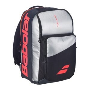 Babolat กระเป๋าเป้เทนนิส Backpack Pure Strike | Grey / Neon Red ( 753118 )