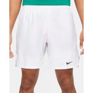 Nike กางเกงเทนนิสผู้ชาย Men's Court Victory Dri-Fit 18cm Tennis Shorts | White / Black ( FD5380-100 )