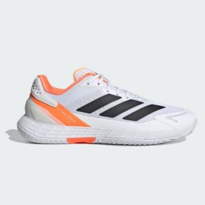 Adidas รองเท้าเทนนิสผู้ชาย Defiant Speed 2 | Cloud White / Core Black / Lucid Orange ( JR1745 )
