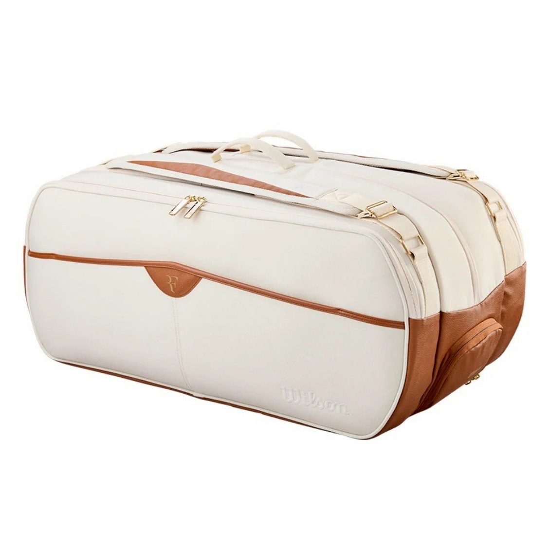 Wilson กระเป๋าเทนนิส RF Lawn Collection Tournament 15 Pack Tennis Bag | Cream/Clay ( WR8054901001 )