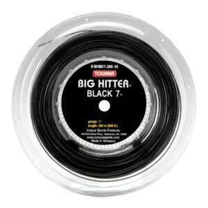 Tourna เอ็นไม้เทนนิสแบ่งขาย Big Hitter Black 7 17G/1.25mm Tennis String Reel | Black ( BHBK 7 )