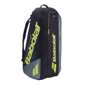 Babolat กระเป๋าเทนนิส RH6 Pure Aero Tennis Bag | Metallic Grey/ Black/ Fluo Yellow ( 751239 )