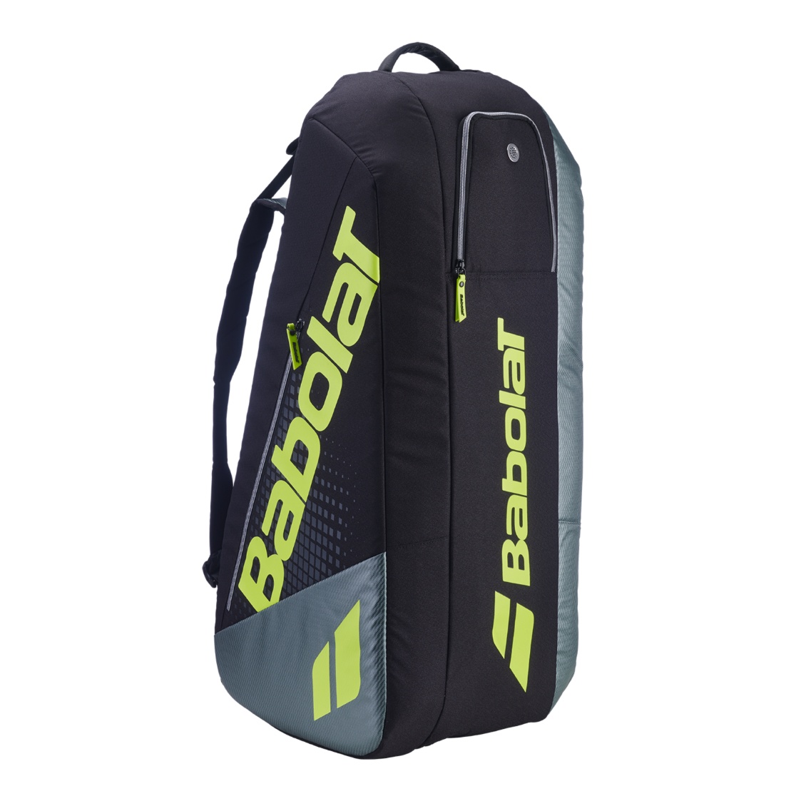 Babolat กระเป๋าเทนนิส RH6 Pure Aero Tennis Bag | Metallic Grey/ Black/ Fluo Yellow ( 751239 )