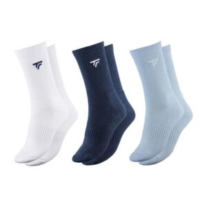Tecnifibre ถุงเท้าเทนนิส Tennis Classic Sock 3 Pairs | White / Marine / Glacier ( 24CLASAS69 )