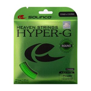 Solinco เอ็นไม้เทนนิส Hyper-G Round 17/1.20mm Tennis String Reel | Green ( 1920548 )
