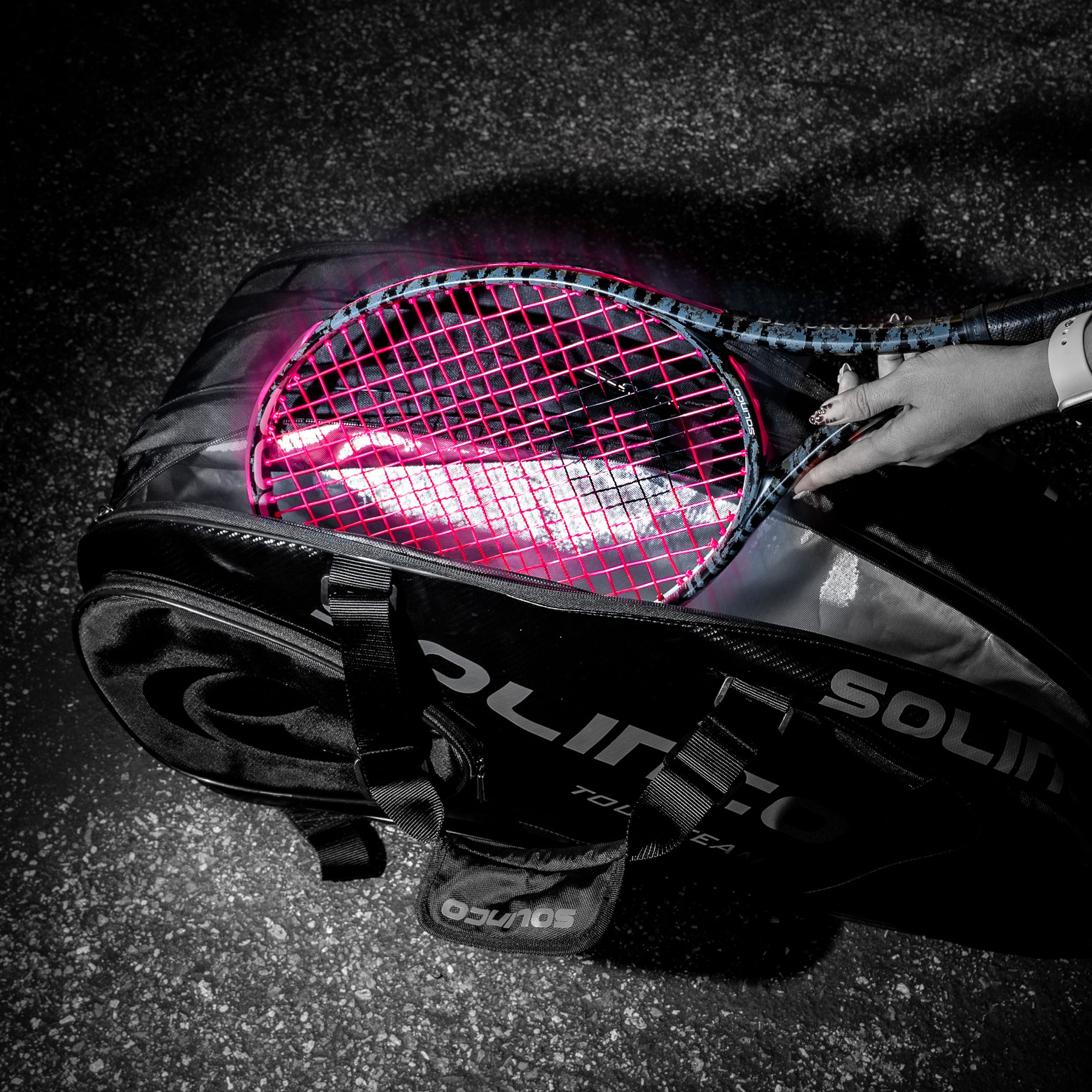 Solinco เอ็นไม้เทนนิสแบ่งขาย Confidential Soft 17/1.20mm Tennis String Reel | Pink ( 1920659 ) - Image 5