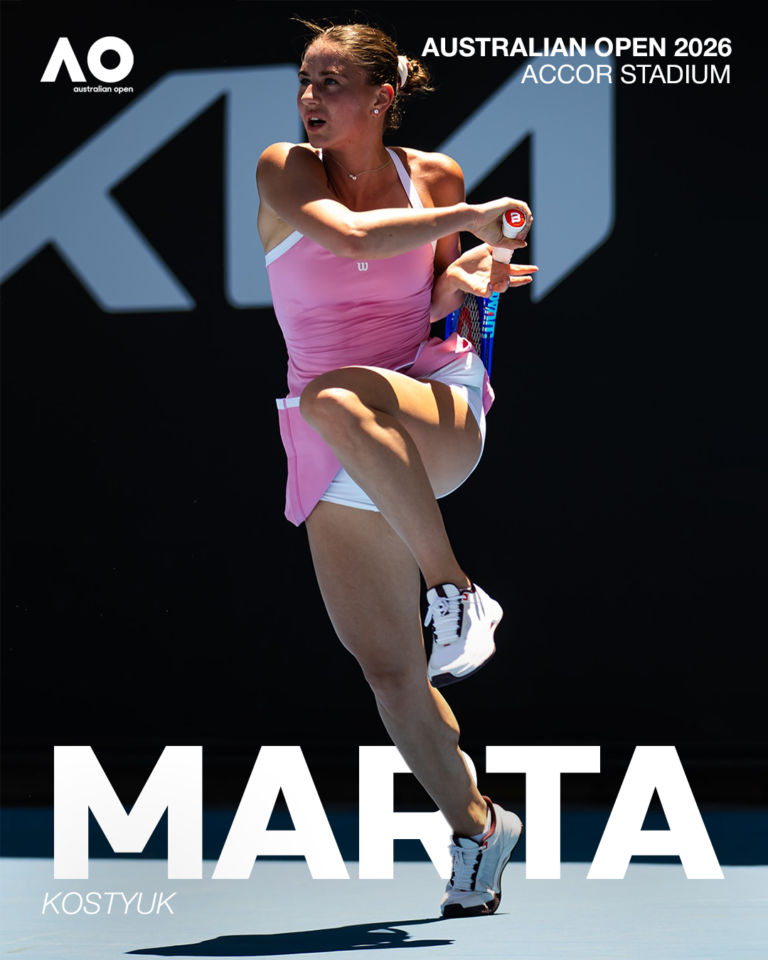 Marta kostyuk In Australian Open 2026