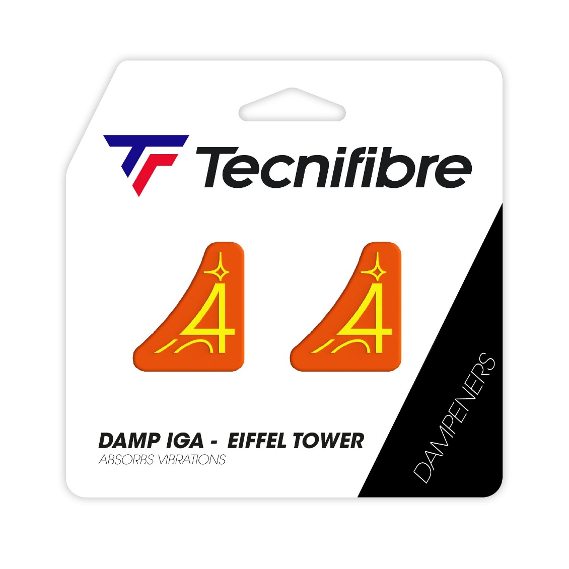 Tecnifibre ยางกันสะเทือน Damp IG Eiffel Tower | Orange / Yellow ( 53TOURIGDA ) - Image 4