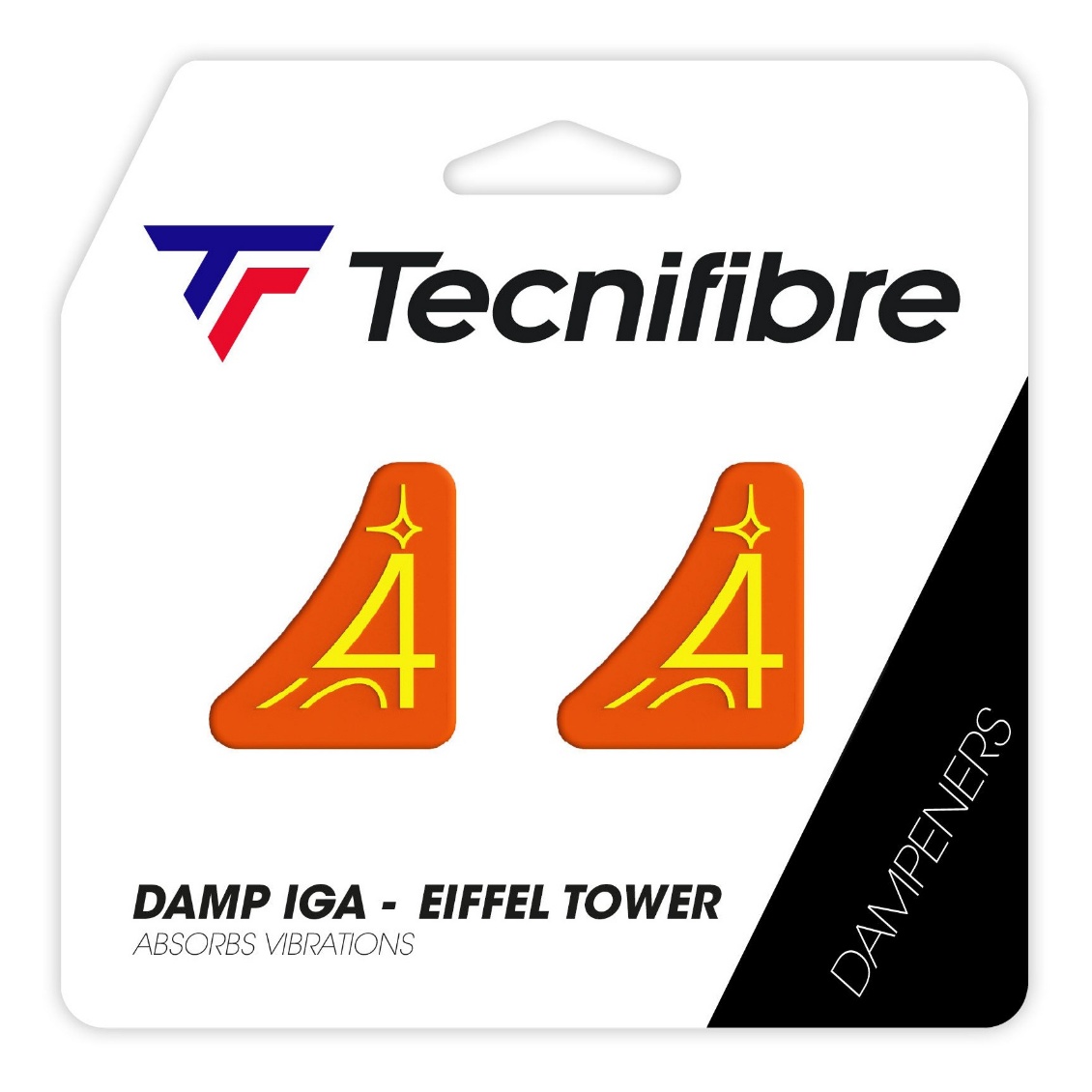 Tecnifibre ยางกันสะเทือน Damp IG Eiffel Tower | Orange / Yellow ( 53TOURIGDA ) - Image 3