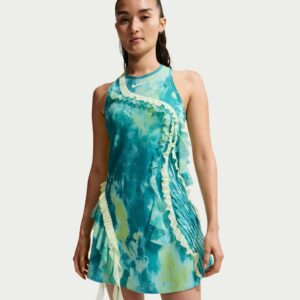 Nike ชุดเดรสเทนนิสผู้หญิง Women's Naomi Osaka Slam Dri-FIT Tennis Dress | Copa/Light Liquid Lime/White ( IO3736-482 )