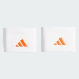 Adidas ปลอกรัดข้อมือเทนนิสแบบสั้น Tennis Wristband Small | White / Pure Orange ( KH1098 )