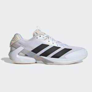 Adidas รองเท้าเทนนิสผู้ชาย Adizero Ubersonic 5 Tennis Shoes | Cloud White / Core Black / Silver Metallic ( IE1376 )