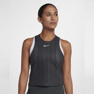 Nike เสื้อเทนนิสผู้หญิง Women's Court Zonal Cooling Slam Top | Brown ( COURTZONAL )