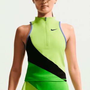 Nike เสื้อเทนนิสผู้หญิง Women's Court Slam Tank | Light Lemon Twist/Black/Mean Green ( II2881-736 )