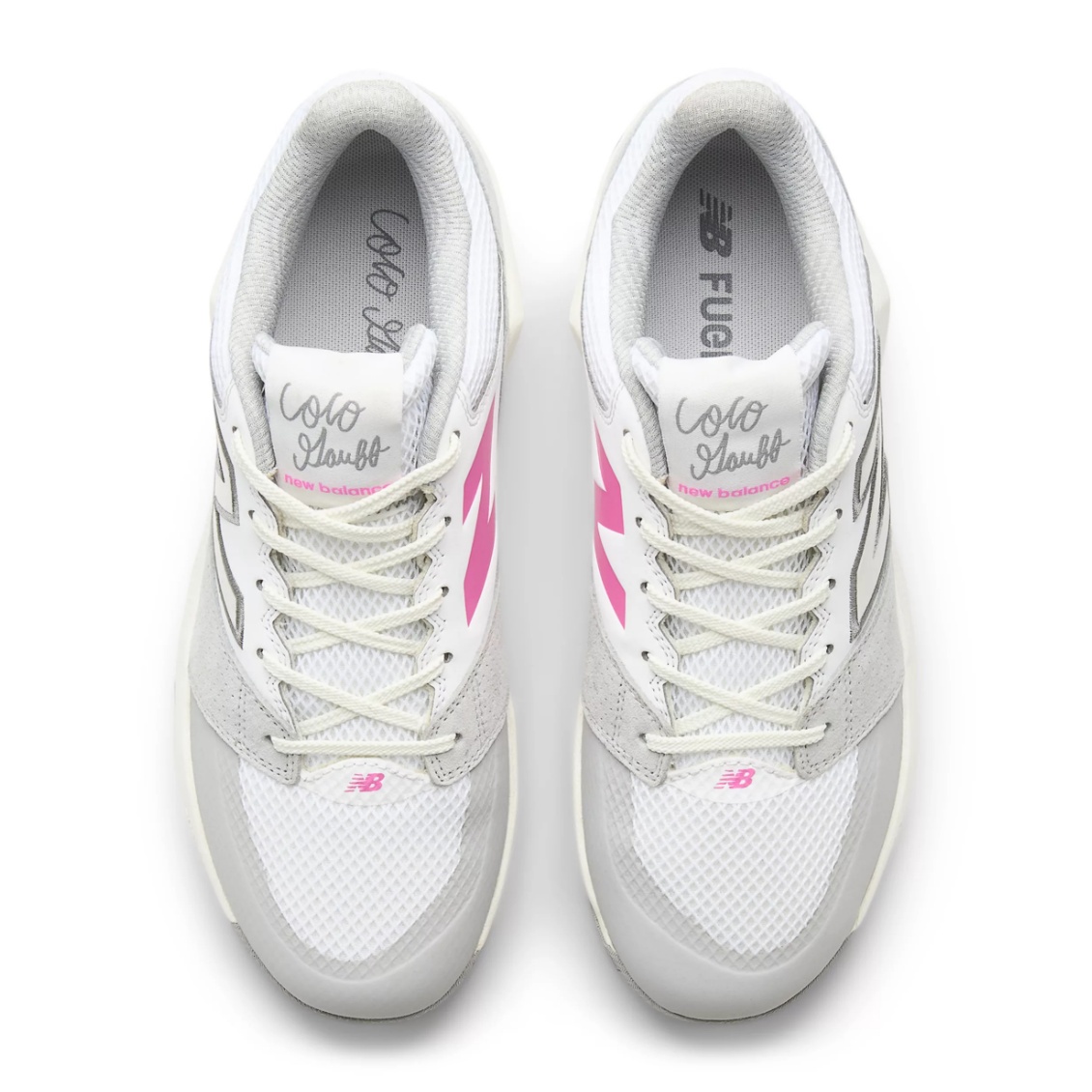 New Balance รองเท้าเทนนิสผู้ชาย Coco Delray Tennis Shoes | White with Pink Heat ( MCOD2KY ) - Image 5