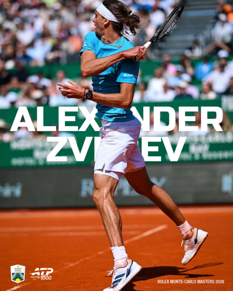 Alexander Zverev In rolex monte-carlo masters 2026