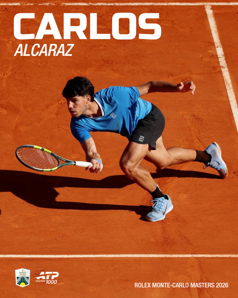 Carlos Alcaraz in rolex monte-carlo masters 2026