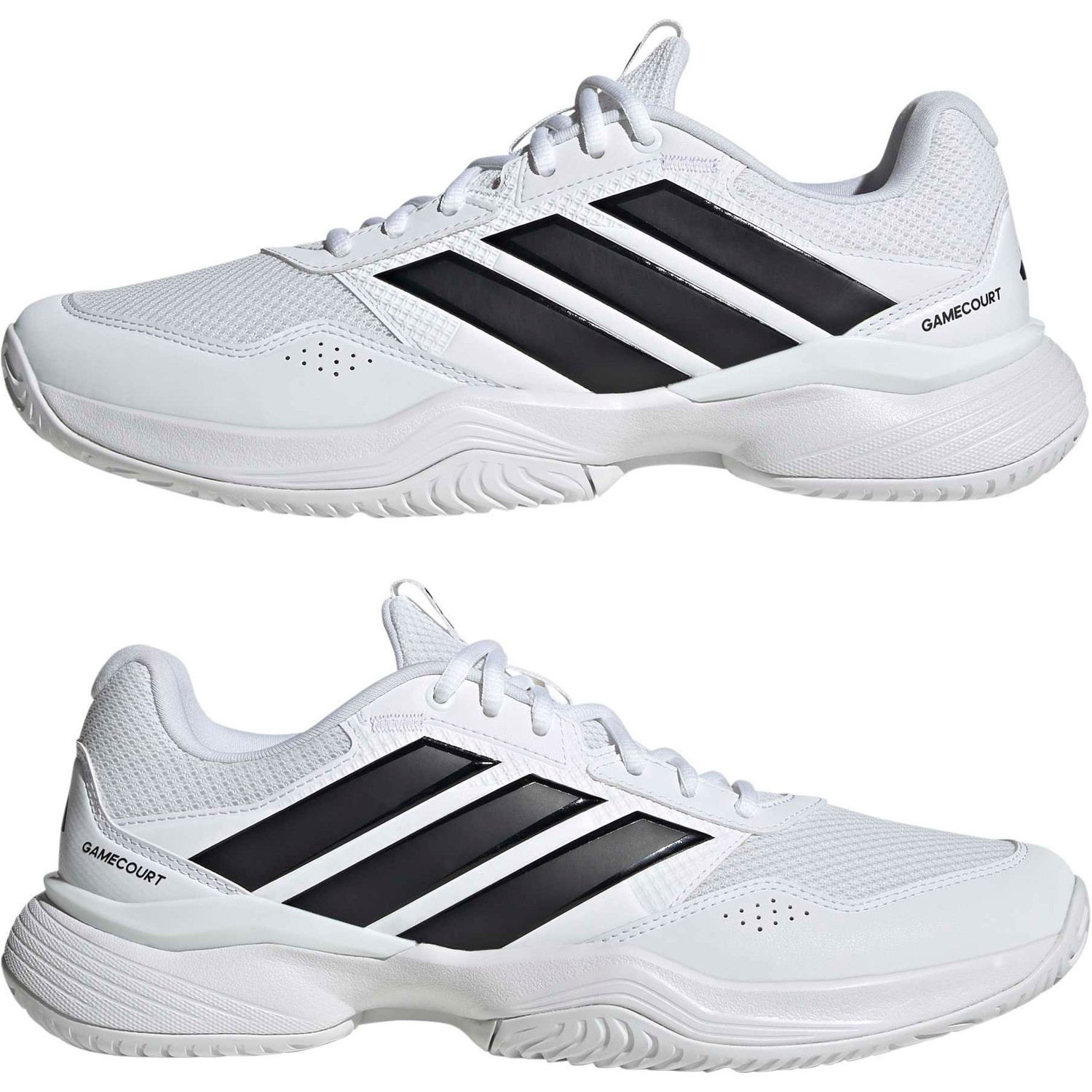 Adidas รองเท้าเทนนิสผู้ชาย Men’s Gamecourt 3 Tennis Shoes | White/Black ( KI3595 ) - Image 5