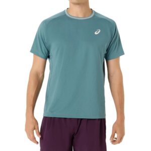 Asics เสื้อเทนนิสผู้ชาย Men's Game SS Top | Foggy Teal ( 2041A379-401 )