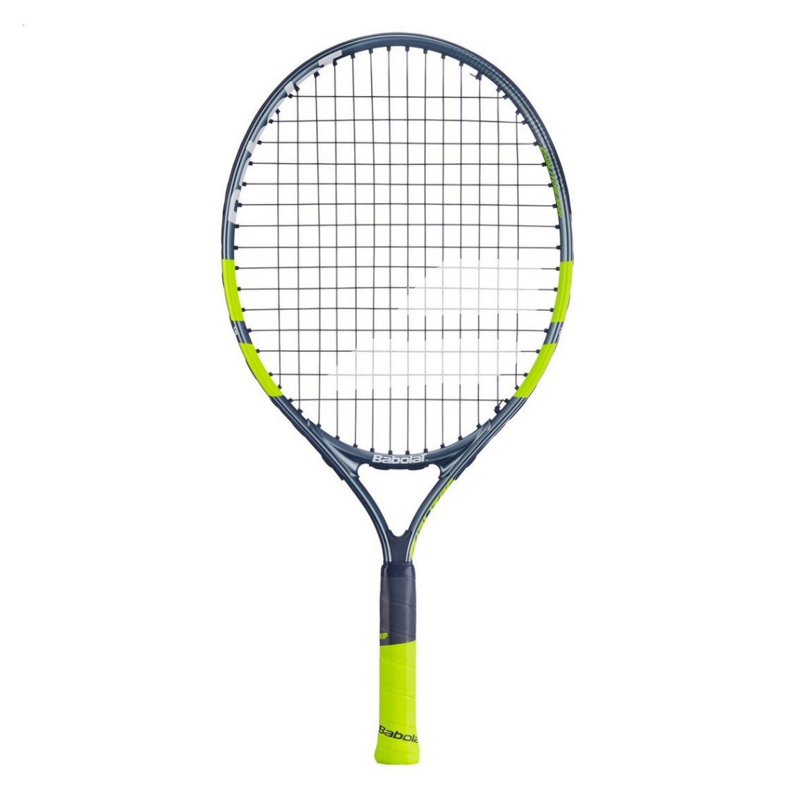 Babolat ไม้เทนนิสเด็ก Carlitos Junior 21 2026 Tennis Racket | Grey / Fluorescent yellow ( 140522 )