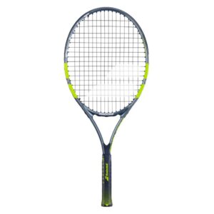 Babolat ไม้เทนนิสเด็ก Carlitos Junior 25 2026 Tennis Racket | Grey / Fluorescent yellow ( 140524 )