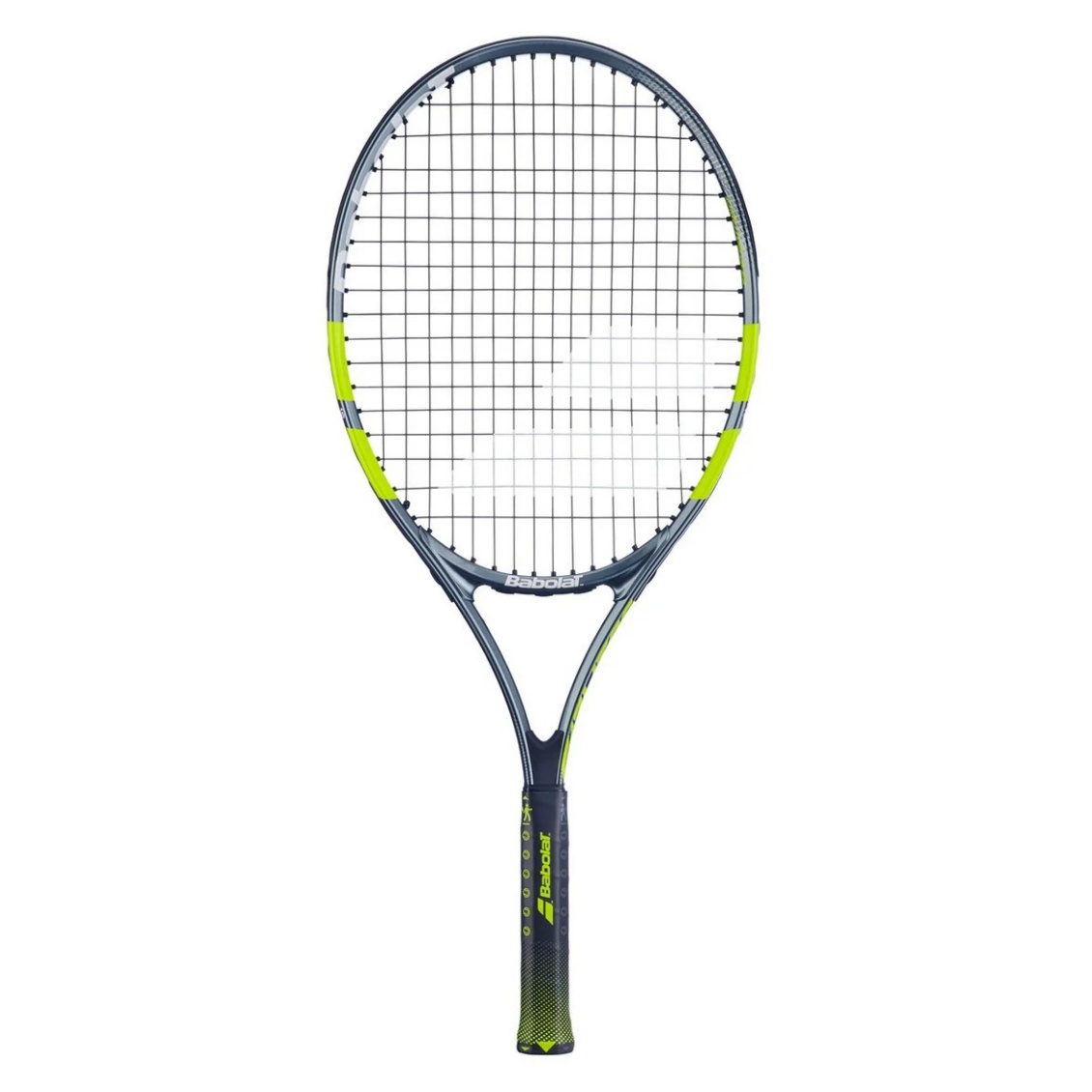 Babolat ไม้เทนนิสเด็ก Carlitos Junior 25 2026 Tennis Racket | Grey / Fluorescent yellow ( 140524 )