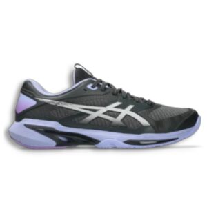 Asics รองเท้าเทนนิสผู้ชาย Solution Speed FF 4 Night Energy | Graphite Grey/Pure Silver ( 1041A542-020 )