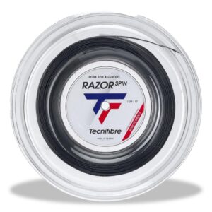 Tecnifibre เอ็นไม้เทนนิสแบ่งขาย Razor Spin 17/1.25mm Tennis Strings Reel | Carbon ( 04RRASPI25 )