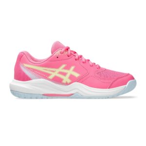 Asics รองเท้าเทนนิสเด็ก Kid’s Gel-Dedicate 9 GS | Dragon Fruit/Soft Yellow ( 1044A085-700 )