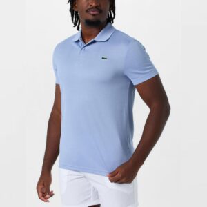 Lacoste เสื้อเทนนิสผู้ชาย Men's Sunshine Medvedev Polo Shirt | Blue ( DH9985-AEY )
