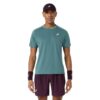 Asics เสื้อเทนนิสผู้ชาย Men's Game SS Top | Foggy Teal ( 2041A379-401 ) - Image 5