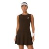 Asics ชุดเดรสเทนนิสผู้หญิง Women's Game Dress | Black Coffee ( 2042A444-200 ) - Image 3
