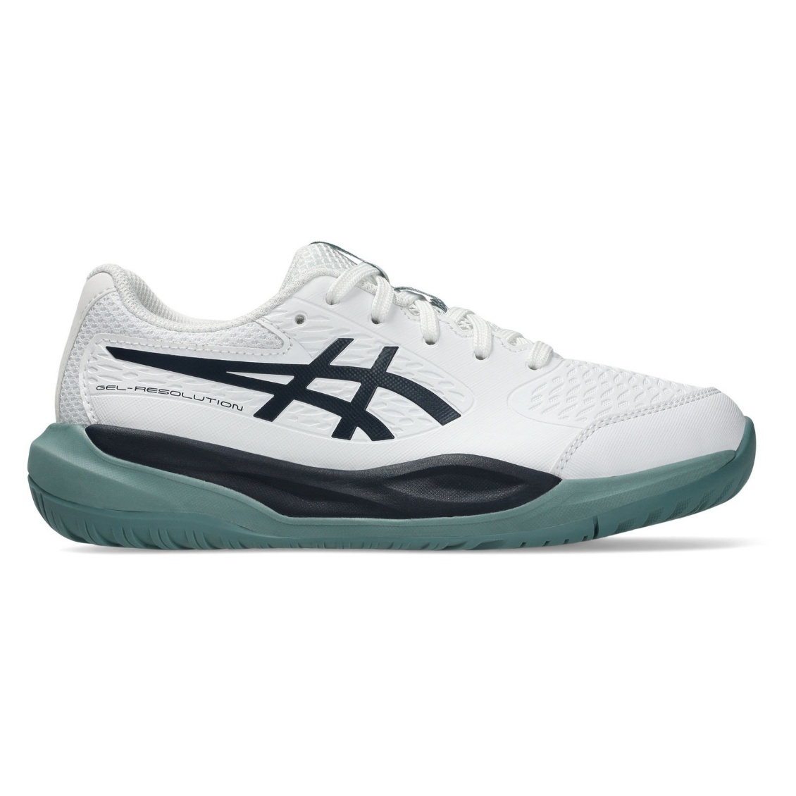 Asics รองเท้าเทนนิสเด็ก Gel-Resolution X GS | White/Midnight ( 1044A081-103 )