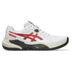 Asics รองเท้าเทนนิสผู้ชาย Gel-Challenger 15 | White/Cherry Tomato ( 1041A510-104 )