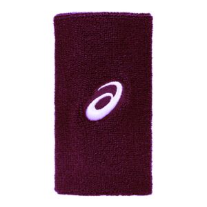 Asics ปลอกรัดข้อมือเทนนิสแบบยาว Wrist Band Pair Long | Dark Aubergine ( 3043A142-500 )