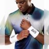 EA7 ปลอกรัดข้อมือเทนนิสแบบสั้น Tennis Wristband Small | White ( 7X000349AF18706M0003 ) - Image 2
