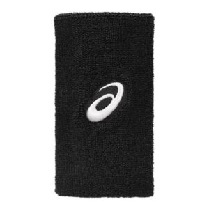 Asics ปลอกรัดข้อมือเทนนิสแบบยาว Wrist Band Pair Long | Performance Black ( 3043A142-001 )