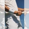 Yonex ปลอกรัดข้อมือเทนนิสแบบยาว Long Wristbands | White ( AC494 ) - Image 2