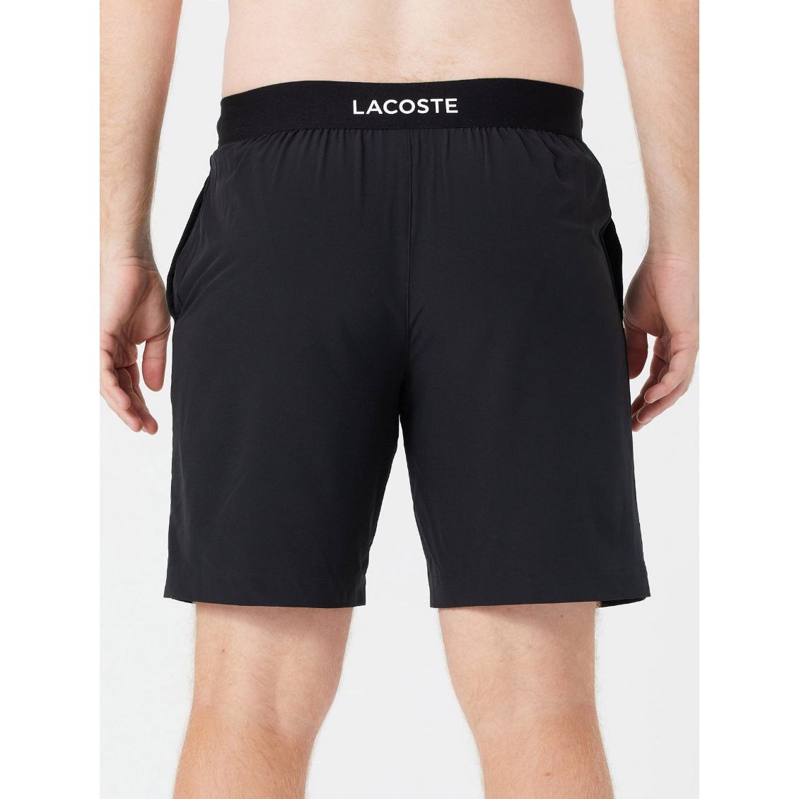 Lacoste กางเกงเทนนิสผู้ชาย Men's Core Short | Black ( GH6961-258 ) - Image 7