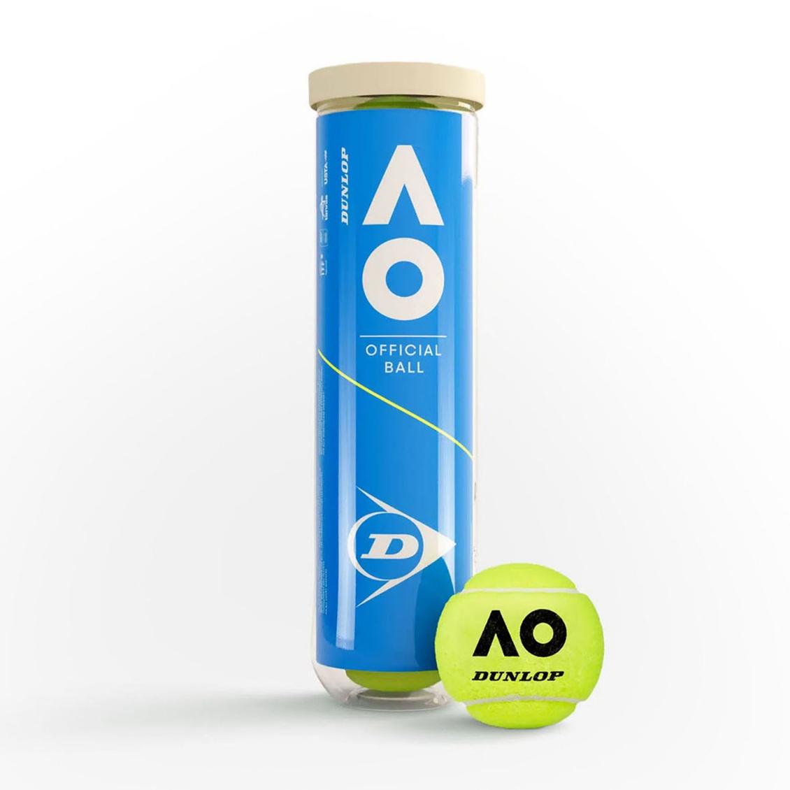 Dunlop ลูกเทนนิส Australian Open Tennis Balls x 3 | Green ( 045566181626 )